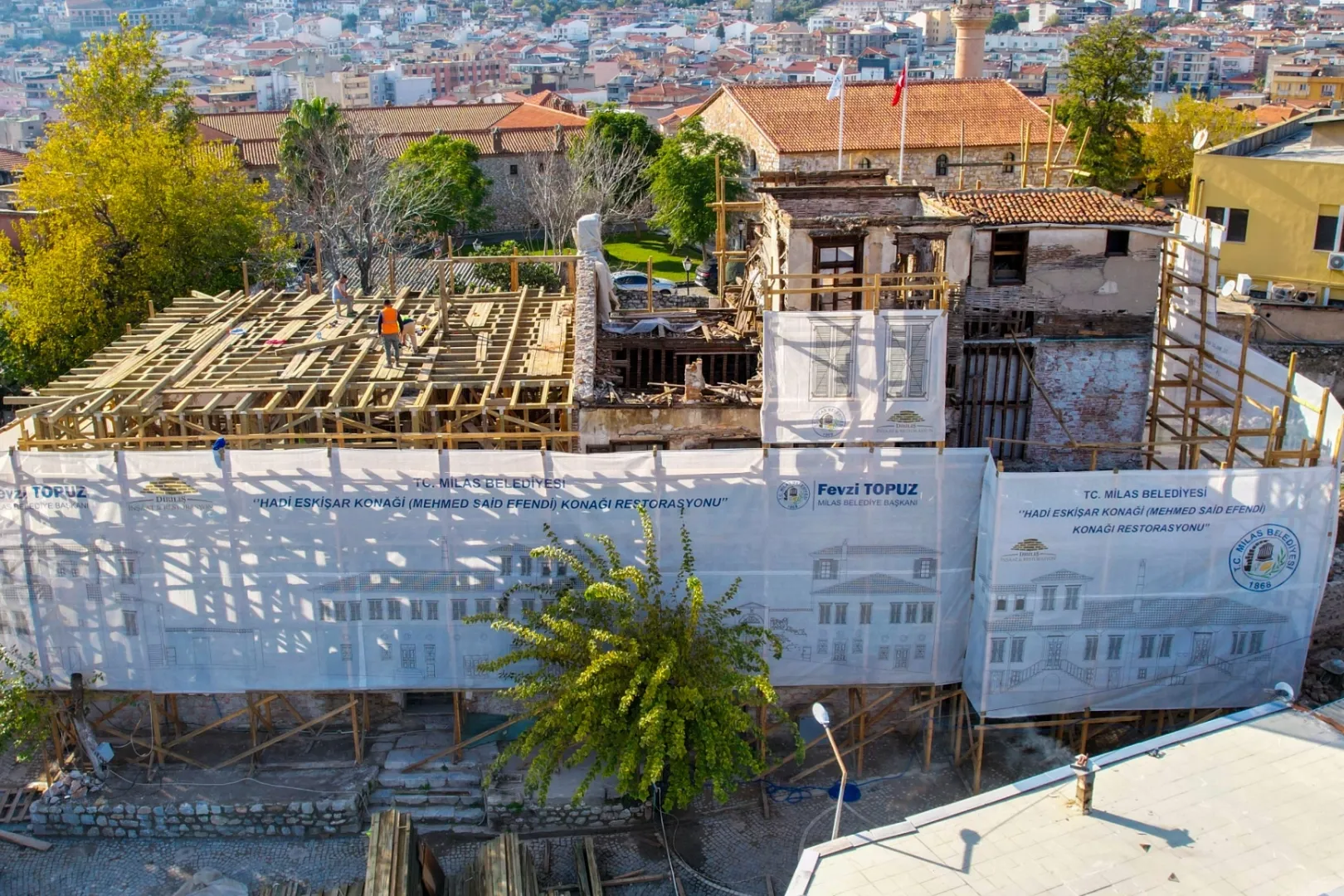 Mehmet Said Efendi Konağı Restorasyonu Hızla İlerliyor